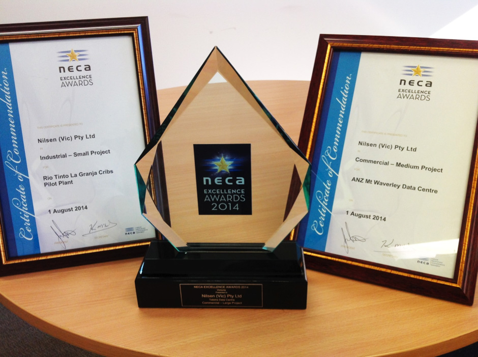 Nilsen (Vic) Wins State NECA Excellence Awards for 2014